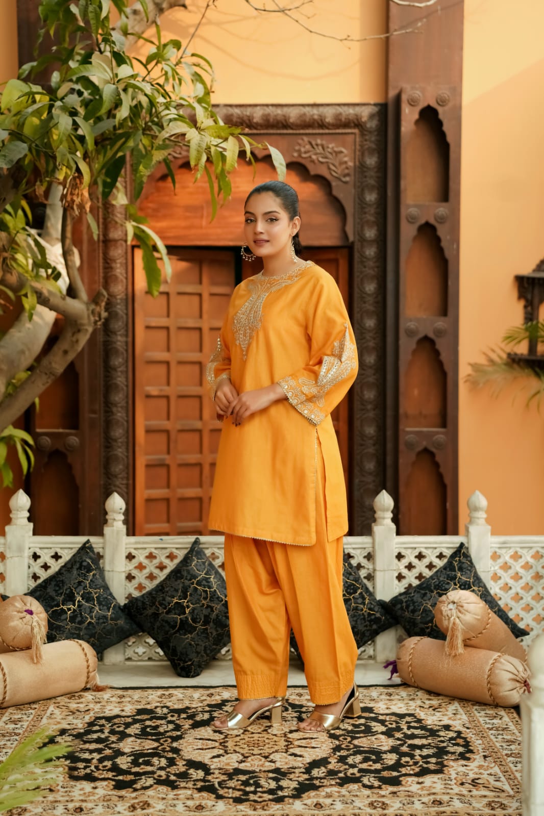 Kiran Charm | Summer Cotton Embroidered 2-Piece